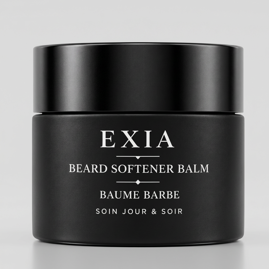 Baume barbe EXIA fermé sur fond gris perle