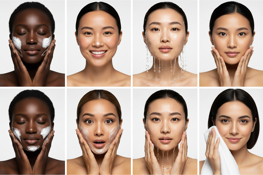 Rituel beauté - composition en grille
